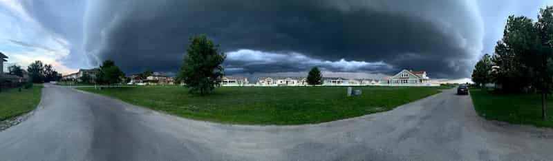 Compressed shelf cloud image